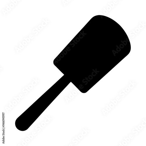 Black silhouette of a lint roller used for removing fuzz and hair