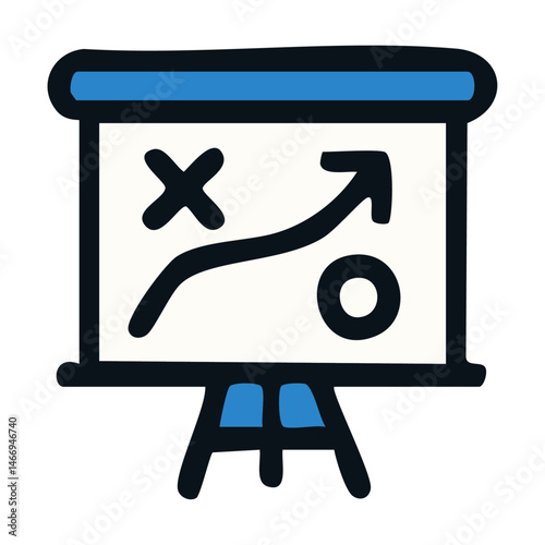 Strategy Icon Vector – Business Planning and Execution Tool