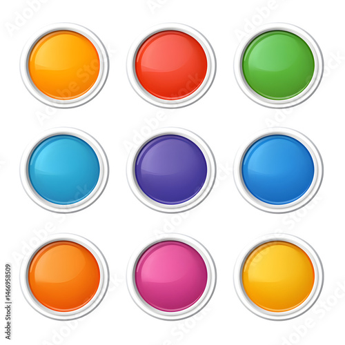 Free Download Empty Circle Stickers collection. Circle Banners. Vector --v 6.1 --s 750 --raw - GFXLoad