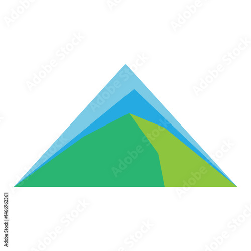 Triangle logo design vector template.