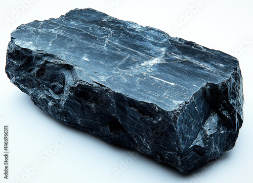 Isolated Image of Oilstone Rock on White Background Perfect for Industry and Craft Concepts