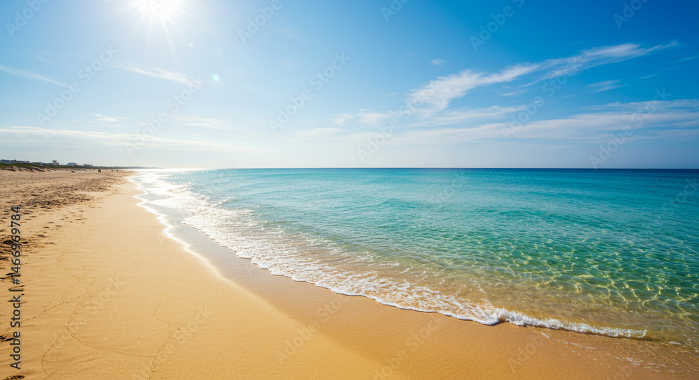 Obraz premium tropical beach with blue sky