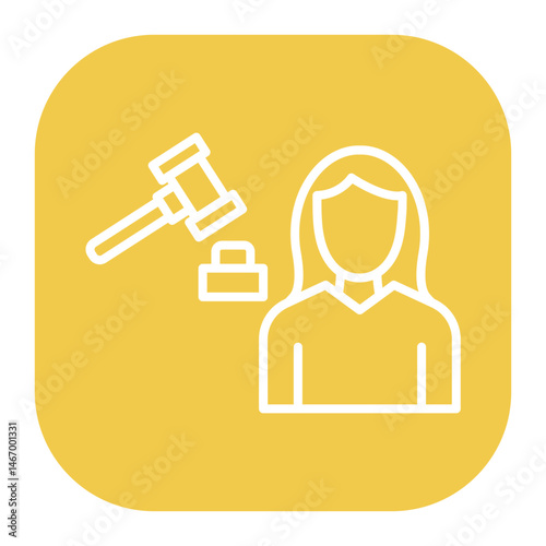 Lawyer Female Icon