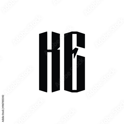 KE monogram logo design letter text name symbol monochrome logotype alphabet character simple logo
