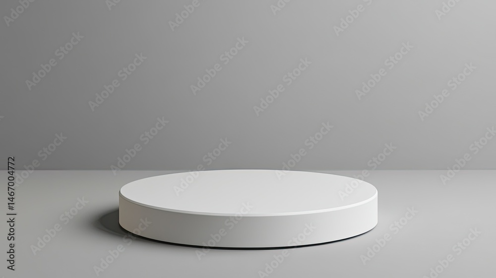 A transparent background with an empty circular pedestal for product presentations. A transparent background with an empty circular pedestal for product presentations.
