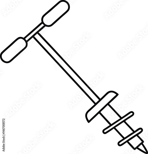 Ice drill icon