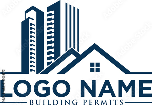building real estate apartment logo design inspiration