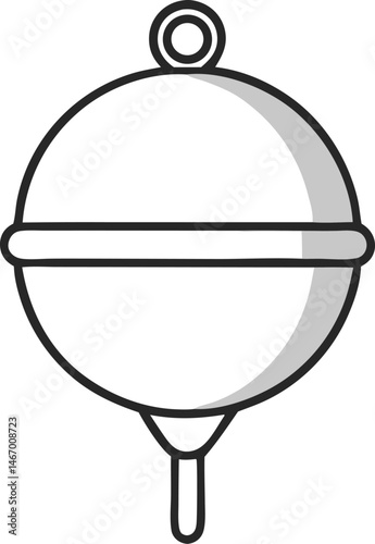 fishing floats glyph icon