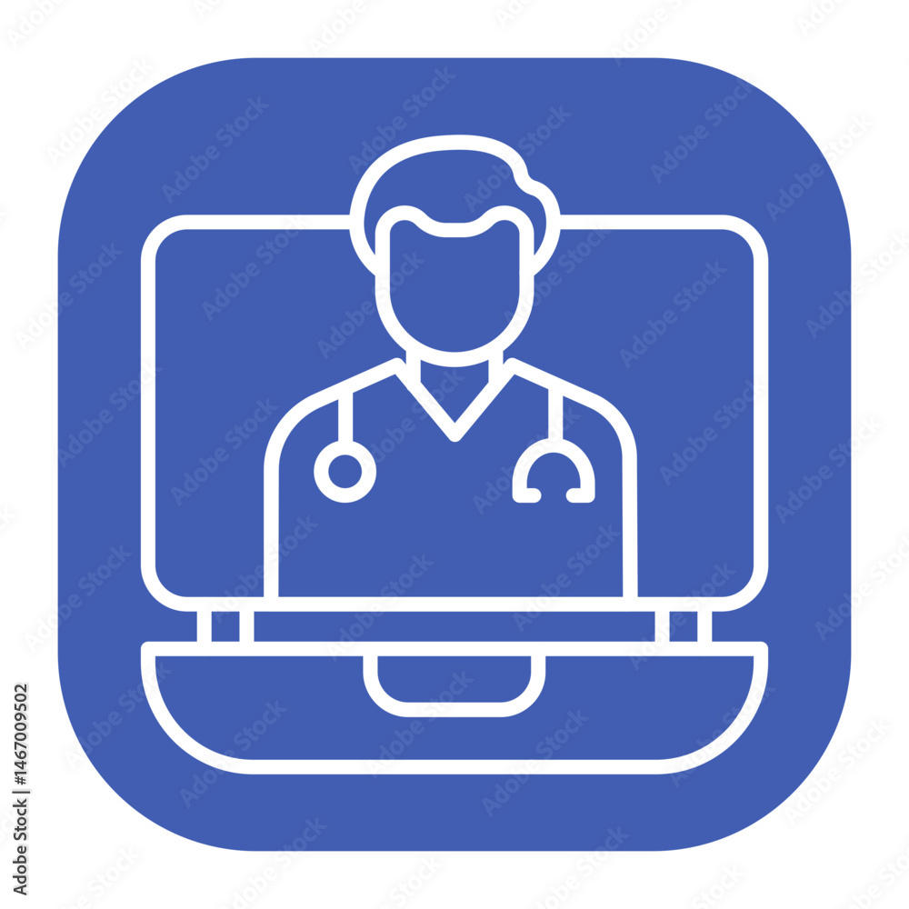 Fototapeta premium Telemedicine Icon