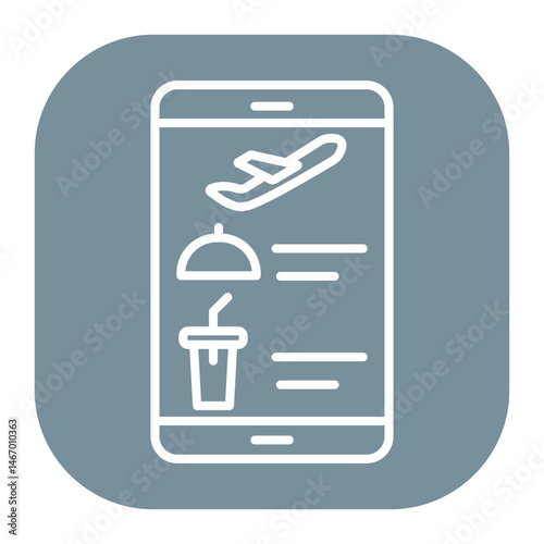 Digital Inflight Menu Icon