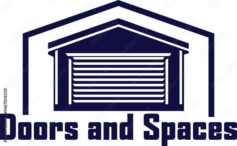 Garage door icon logo car house business vector isolated Garage door icon logo car house business vector isolated