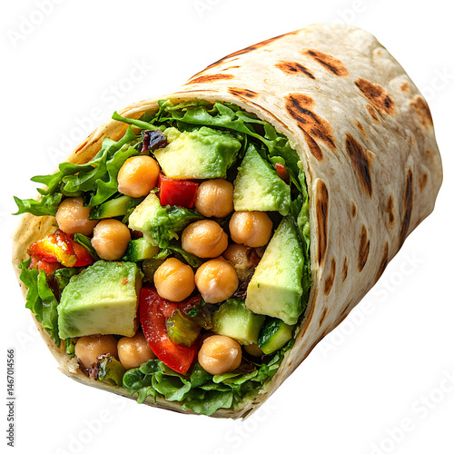 Delicious Avocado Chickpea Salad Wrap Healthy Vegetarian Lunch Meal Prep Recipe