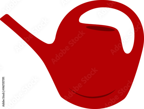 Watering can for watering plants. Gardening. Vector illustration with transparent background