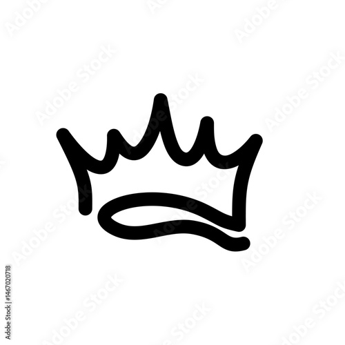 scribbled hands in the shape of a crown