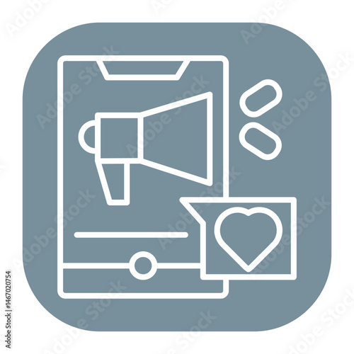 Social Media Advertising Icon