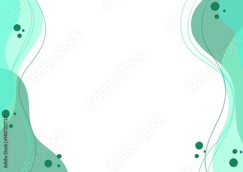 encadrement abstrait forme en transparence de couleur bleu 