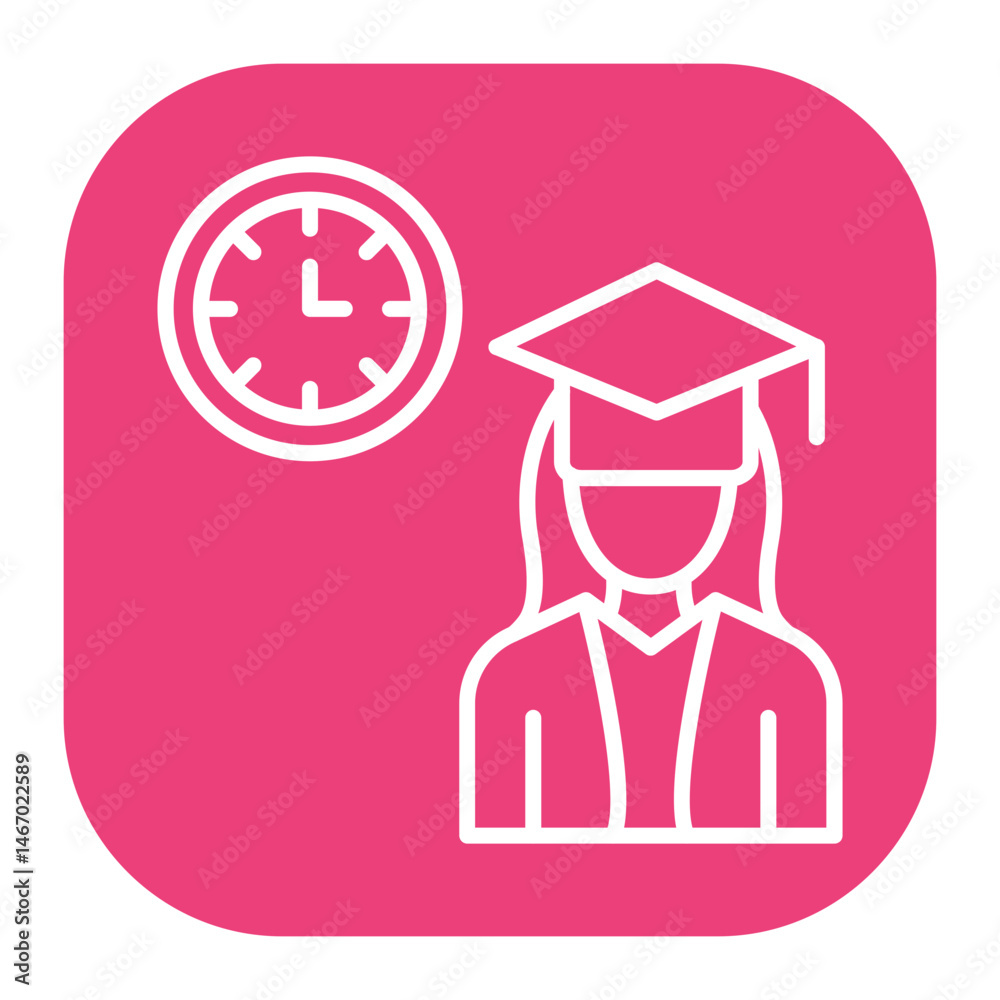 Fototapeta premium Full Time Student Icon