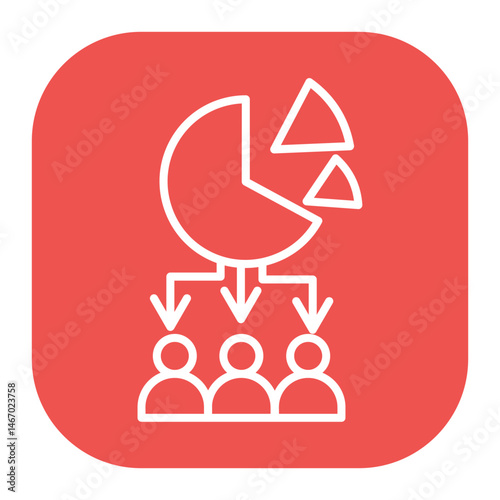 Data Segmentation Icon