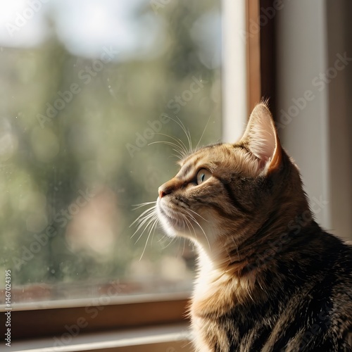 cat on window sill