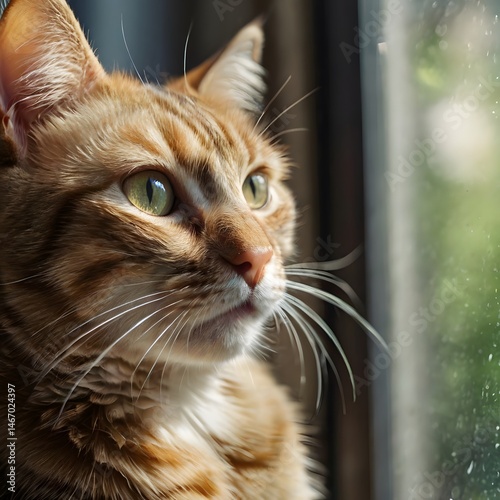 cat on the window