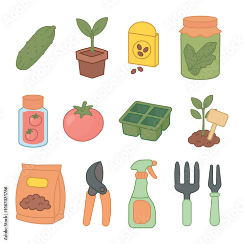 Garden and Food Icons