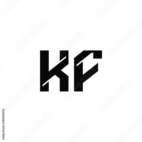 Free Download KF monogram logo design letter text name symbol monochrome logotype alphabet character simple logo - GFXLoad