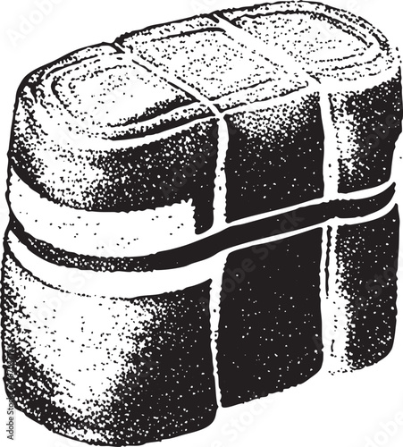 A stack of rectangular blocks forms a sturdy layered structure.