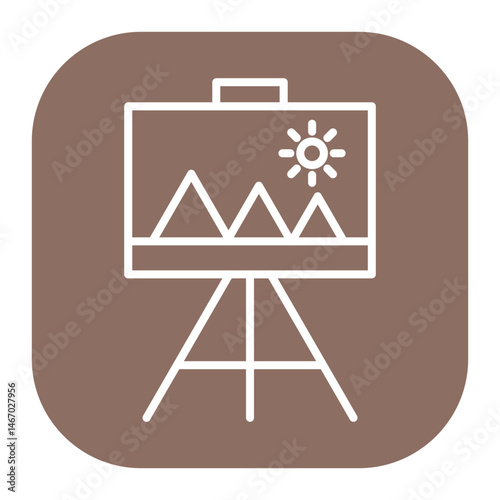 Canvas And Easel Icon