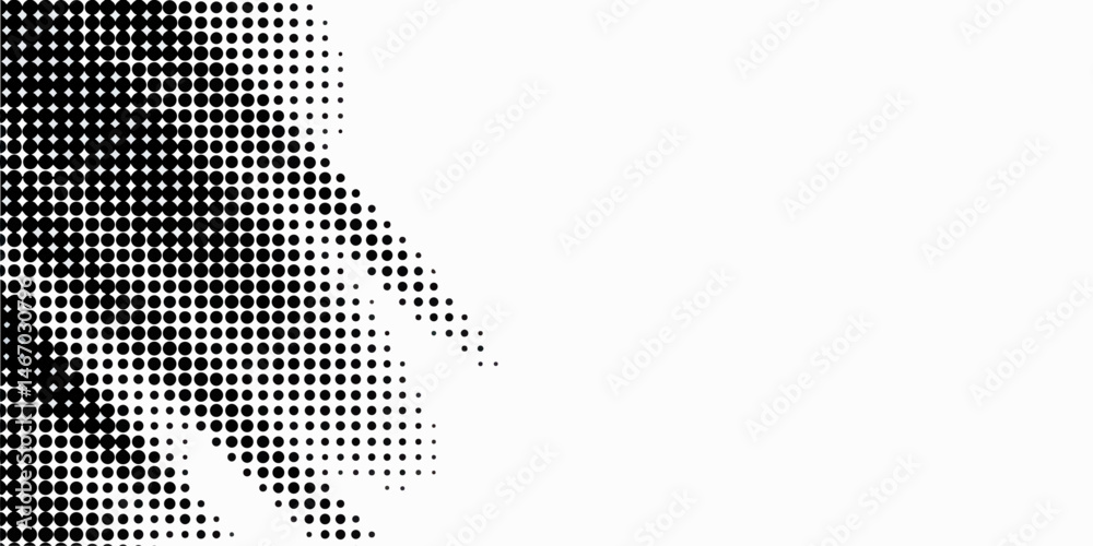 Fototapeta premium Abstract Halftone noise stipple pointillism background. Grain gradient texture background with dots. Dots. Vector.