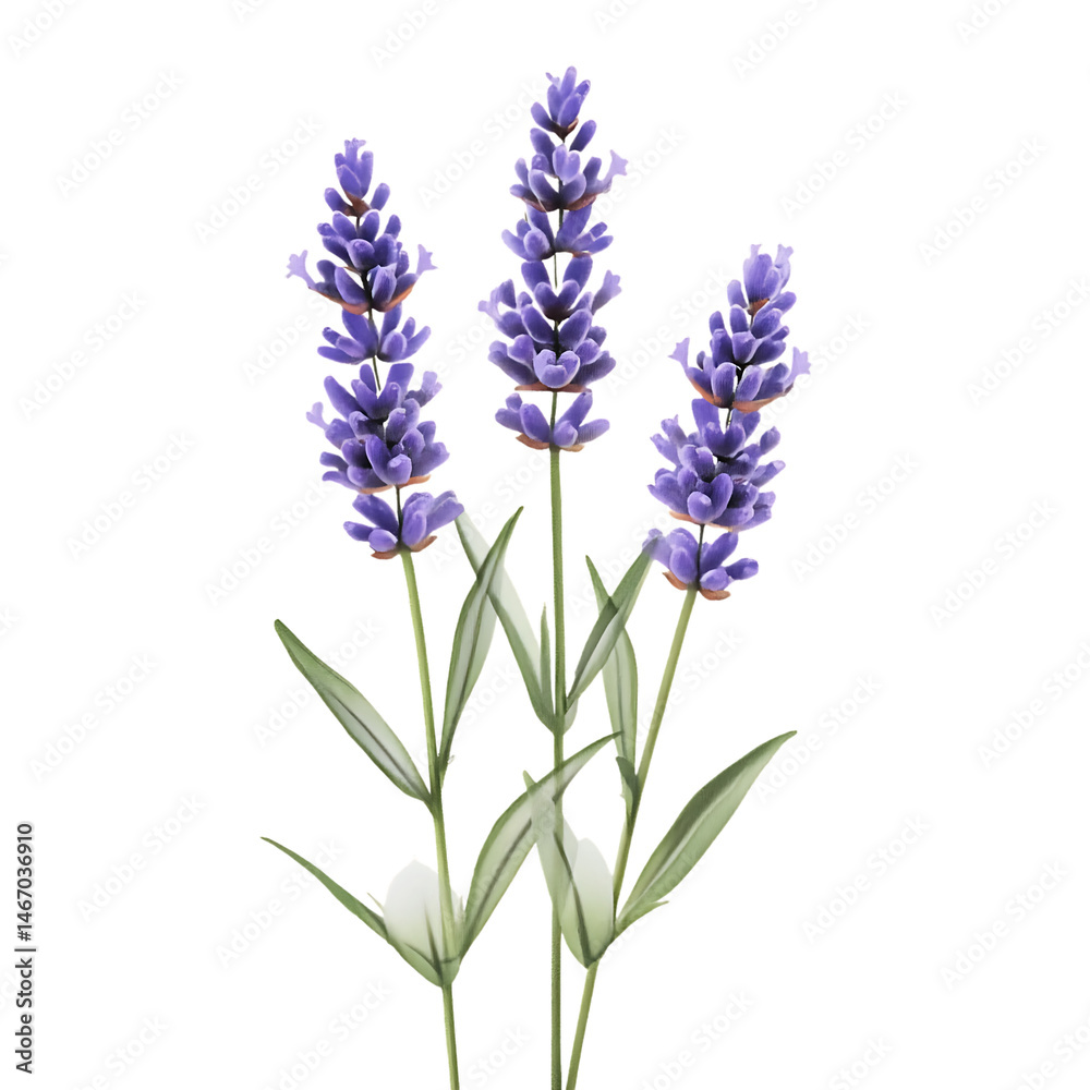 Fototapeta premium Lavender Symbol of Serenity Flower png