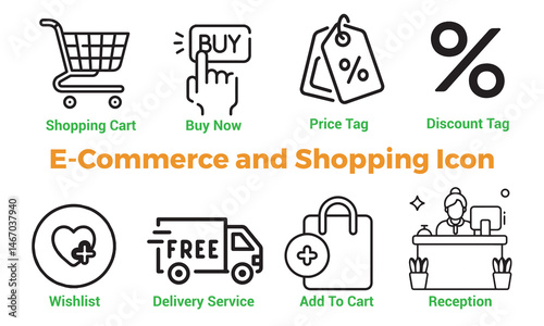 E-commerce and Shopping Iccon