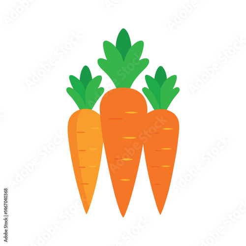 Carrots arranged together showcasing vibrant colors and fresh appearance in a simple design