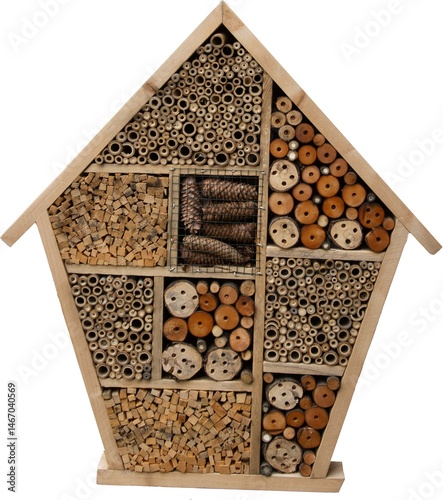 Obraz na płótnie insect hotel against white w salonie