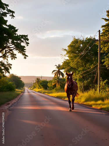 carro em estrada rural levantando poeira na hora dourada do final da tarde