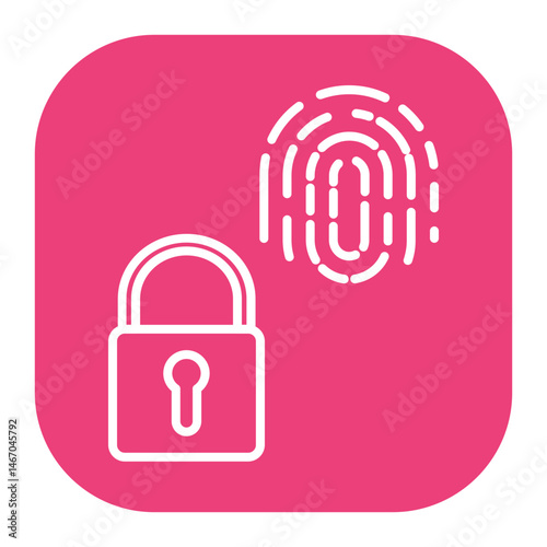 Biometric Padlock Icon