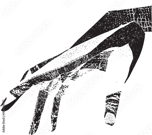 A hand reaches out partially obscured by a shadow.