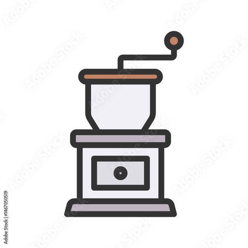 Coffee Grinder icon vector image. Suitable for mobile apps, web apps and print media.