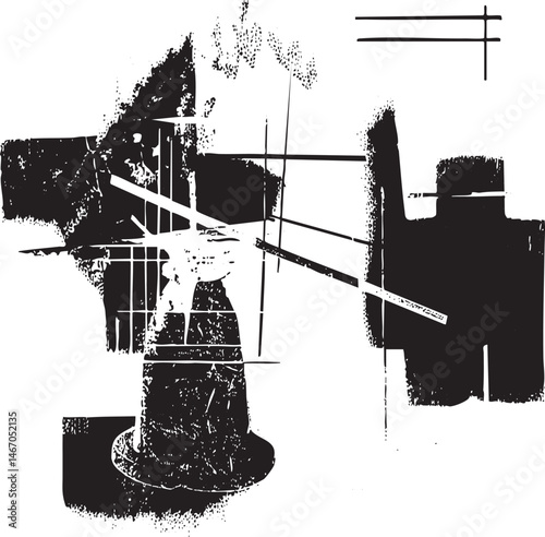 A fragmented silhouette of a person reaches towards a central textured bell.