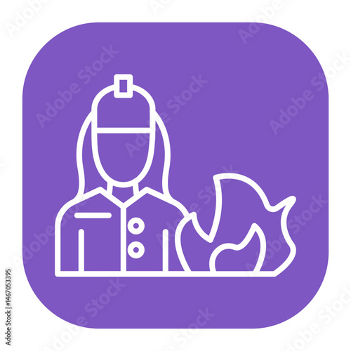 Firefighter Male Icon