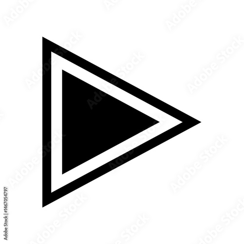 Arrow black icon. Arrow shape element icon. Target arrow vector illustration. Black arrow pointing right. Cursor. Modern simple arrow. 