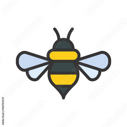 Wallpaper Mural Honey Bee icon vector image. Suitable for mobile apps, web apps and print media. Torontodigital.ca