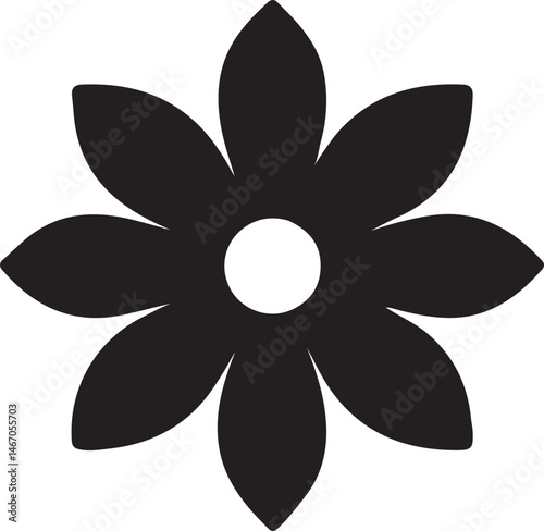 flowers silhouette