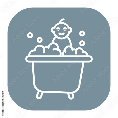 Baby bathtub Icon
