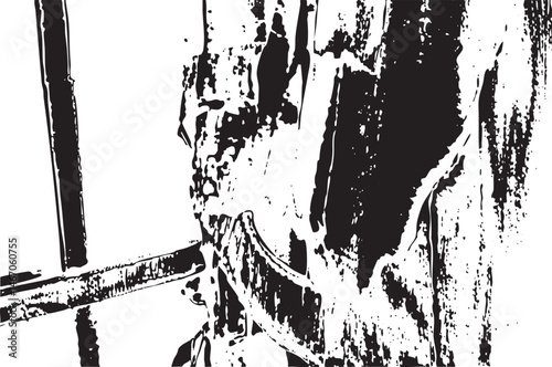 A lone figure stands within a textured weathered doorway.