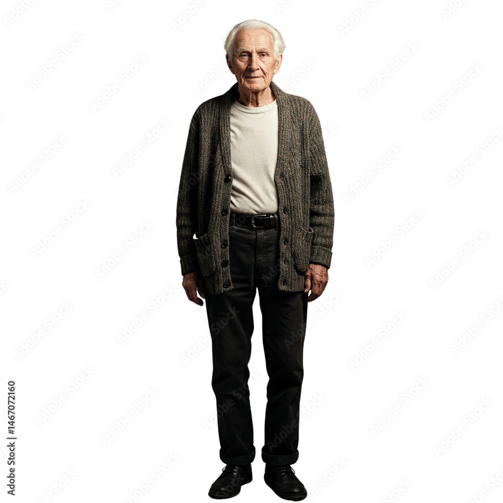 Grandfather isolated on transparent or white background, png Grandfather isolated on transparent or white background, png