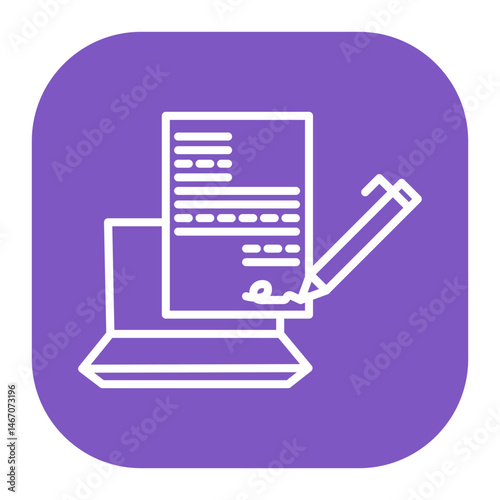 Digital Signature Icon