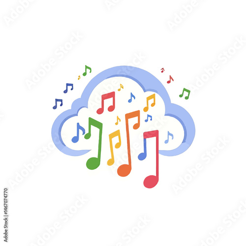 Cloud Music_ Colorful Notes for Streaming Services, Marketing