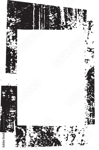 A distressed textured frame with jagged edges.