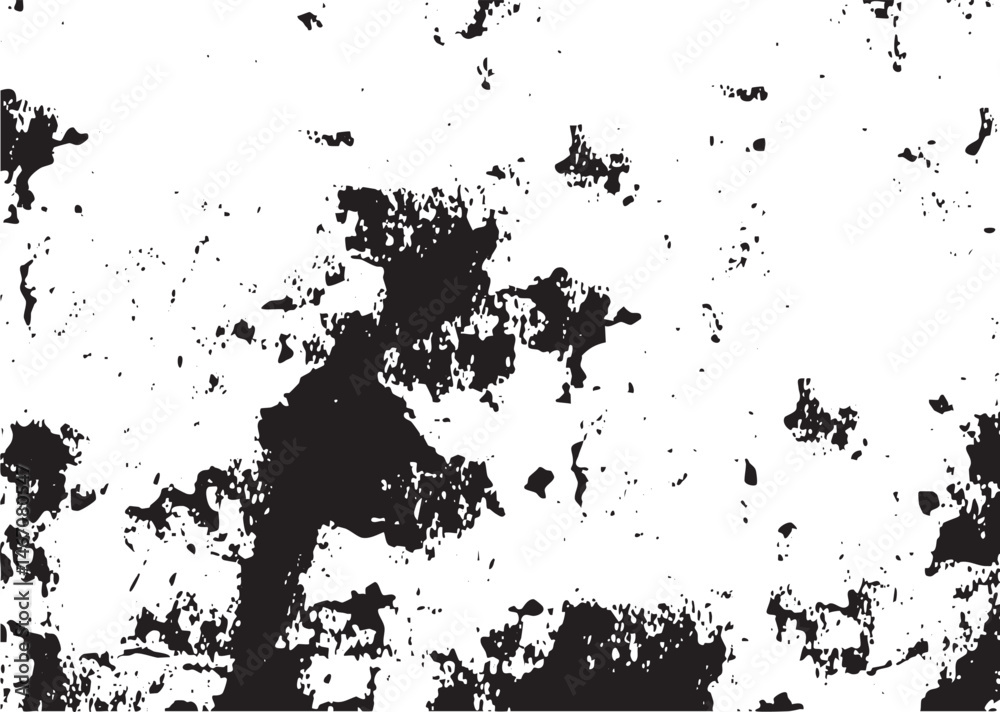 Fototapeta premium A solitary figure stands amidst a textured fragmented landscape.