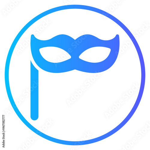 eye mask gradient icon
